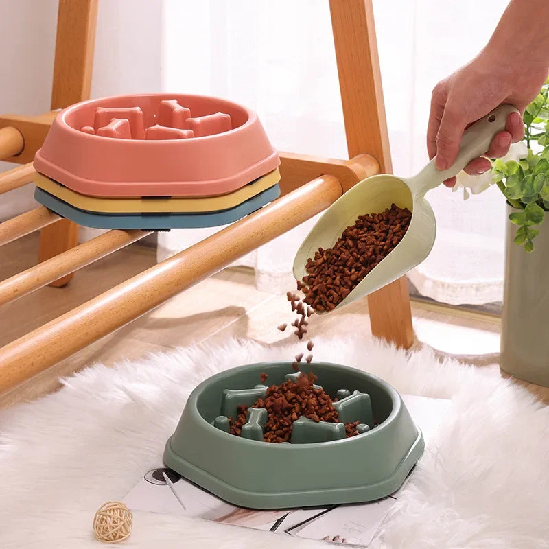Pet Slow Food Bowl , Anti-choking Thickened and Non-slip