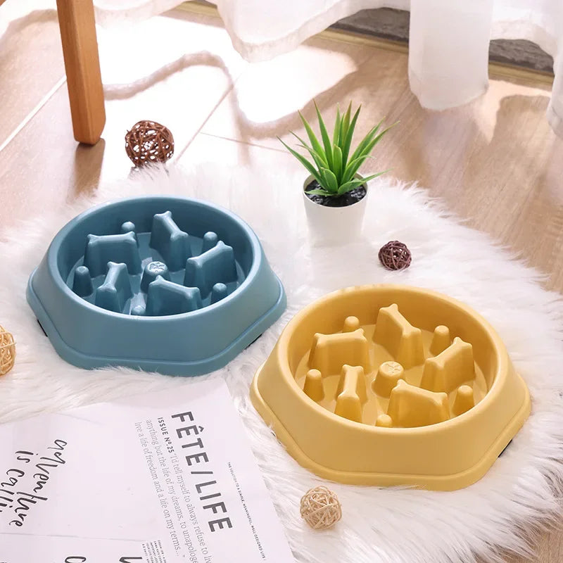Pet Slow Food Bowl , Anti-choking Thickened and Non-slip
