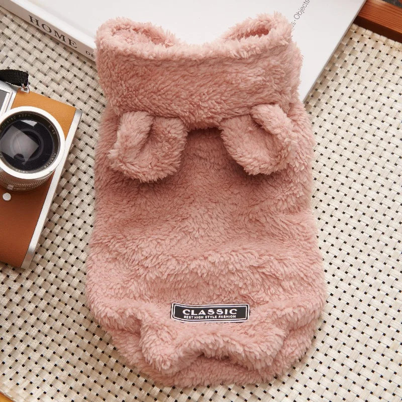 Fleece Pet Hoodie Winter