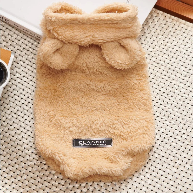 Fleece Pet Hoodie Winter