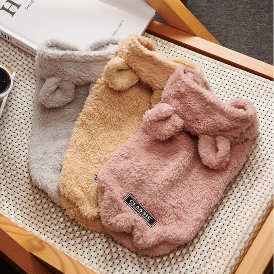 Fleece Pet Hoodie Winter