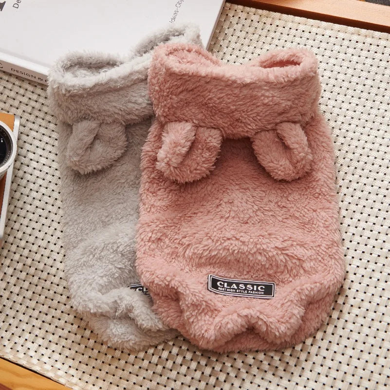 Fleece Pet Hoodie Winter