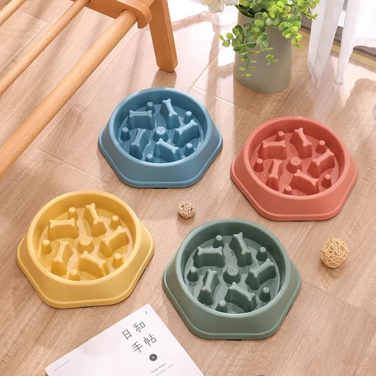 Pet Slow Food Bowl , Anti-choking Thickened and Non-slip